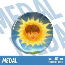 ENH/YPEN Funny Sun Badge Korean Entertainment Merchandise Creative Blue Sky Sun Star Tin Badge Versatile Brooch School Uniform Hoodie Accessory Backpack Pin Concert Support Accessory Fan Merchandise Hand-Drawn Badge Best Friend Gift - Multicolor - View 3