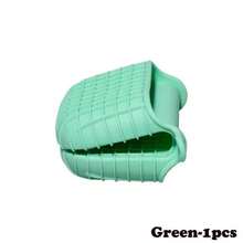 Insulated Plaid Silicone Anti-Scald Oven Mitts, Baking Oven Microwave Plate Gripper, Non-Slip Heat-Resistant Hand Clips - View 11