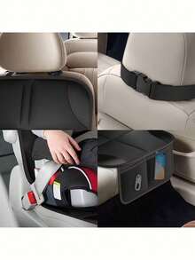 Car Seat Protector, Car Seat Cushion - 600D Oxford Fabric, Large Grain Silicone Non-Slip Seat Pad, Adjustable Webbing Buckle, Car Seat Cover - Multicolor - View 6