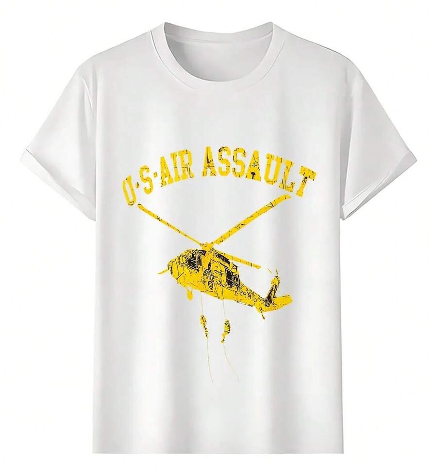Playeras Helicóptero Asalto Aéreo - Blanco - Ver 1