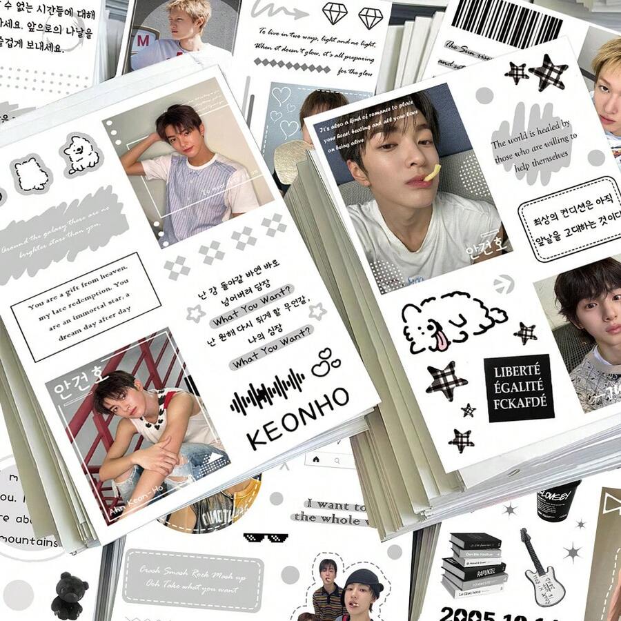 8入 Stray/Kids 貼紙,K/POP 男團手機殼貼紙,防水貼紙,辦公用品,SKZ 學校用品,DIY 貼紙,裝飾貼紙,Stray/Kids 卡通貼紙,動漫主題貼紙,適用於手機和旅行盒,也適用於筆記本、水瓶和吉他,適用於筆記型電腦、行李箱、手機和水瓶 - 彩色 - 查看 1