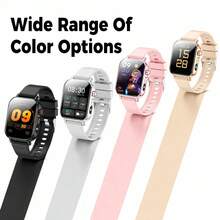 Classic New Smart Watch With LED Flashlight Function, 1pc For Men And Women, Pedometer, Calorie, Multi-Sports Mode, Music Control, Remote Camera, Wireless Call, Customizable Watch Face, Holiday Gift - Multicolor - View 2