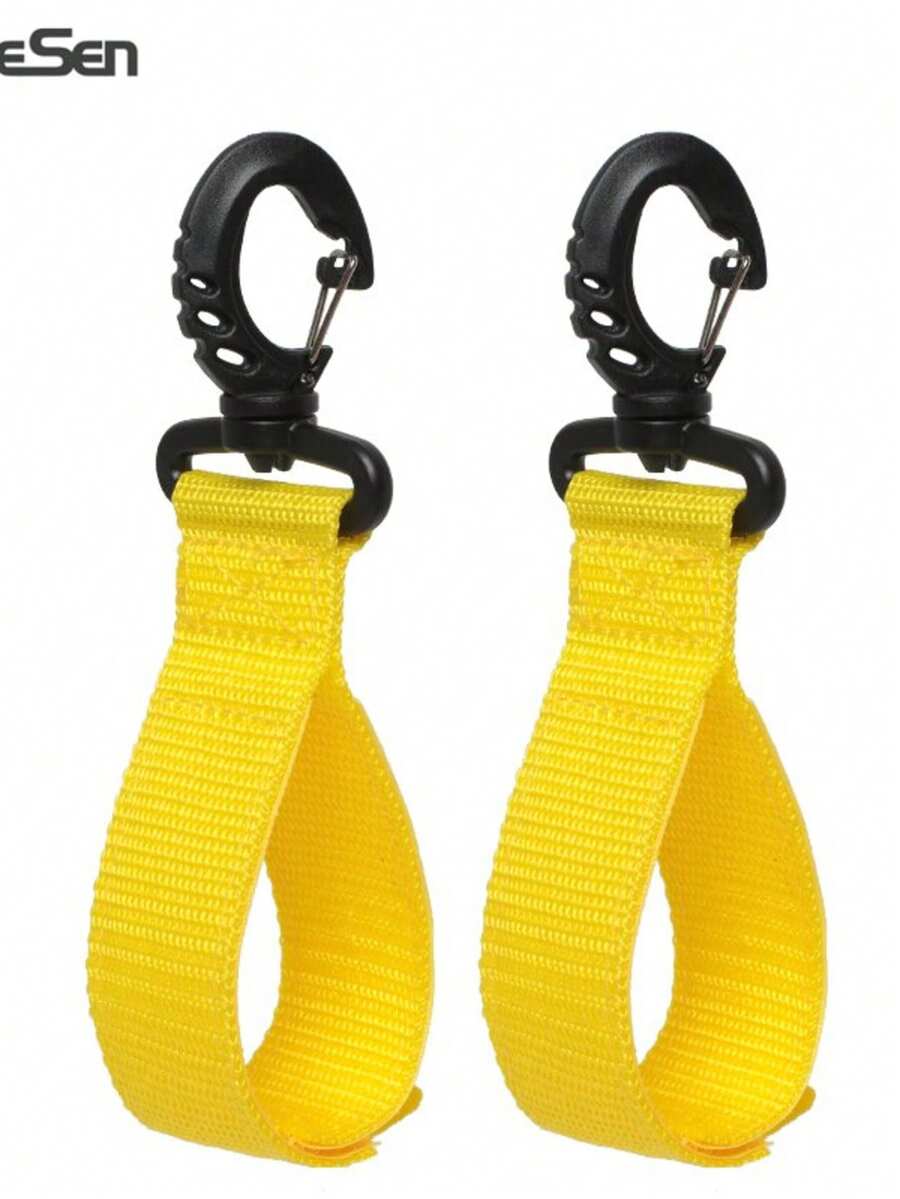 KotteSen SUP Paddle Board Surfboard Paddle Clip Kayak Paddle Hook Webbing Climbing Buckle Hook Rowing Accessories Colorful Hook And Loop Strap Buckle - Yellow - View 1