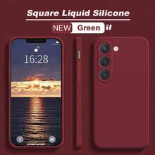 Liquid Silicone Phone Case For Galaxy S25 Ultra And 13/16 Pro Max/11, Supports Models Such As A06/A16/A26/A36/A56/A15/A35/A55. - Burgundy - View 2