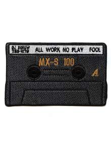1件 DJ Screw All Work No Play 混音帶休士頓燙印貼布 - 彩色 - 查看 7