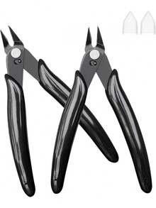1pc/2pcs 170 Micro Wire Cutter, Jewelry Crafting Wire Cutter, Precision Diagonal Pliers For Plastic Cable Ties, 3D Printing Support Removal Tool, Mini Wire Cutter, Suitable For DIY, Handmade Arts, Crafts And Sewing - 1PC Diagonal Cutting Pliers - View 3