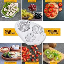 1pc Heavy Duty Manual Egg Slicer, Chopper And Cutter - This Multi-Functional Egg Cutting Device Features A Circular Blade For Precise Cutting. It Is A Convenient Kitchen Tool For Making Omelets And Salads - White - View 9