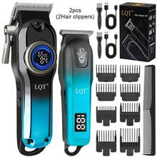 LQT (3pcs/2pcs/1pc Ferramentas de Corte de Cabelo) Conjunto Profissional de Máquina de Cortar Cabelo Masculina - Máquina de Cortar Cabelo Recarregável, Aparador de Barba, Máquina de Cortar Cabelo Multifuncional Sem Fio, Carregamento USB, Diferentes Opções para Barbeiros e Uso Doméstico, Adequado para Cuidados Pessoais ou Viagens, Escolha de Presente para o Dia do Pai. Presente Masculino Ideal - Ver 12