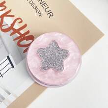 1PC Simple Shell Pattern Glitter Star Magsafe Magnetic Phone Stand Strong Adsorption Telescopic Phone Holder - Multicolor - View 6