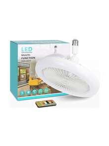 3-In-1 Multifunctional LED Ceiling Fan With Lighting, Air Conditioning, And Aromatherapy - Instant Installation, Remote Control, And Quiet Design - US A Type Plug(110-127V) - View 1
