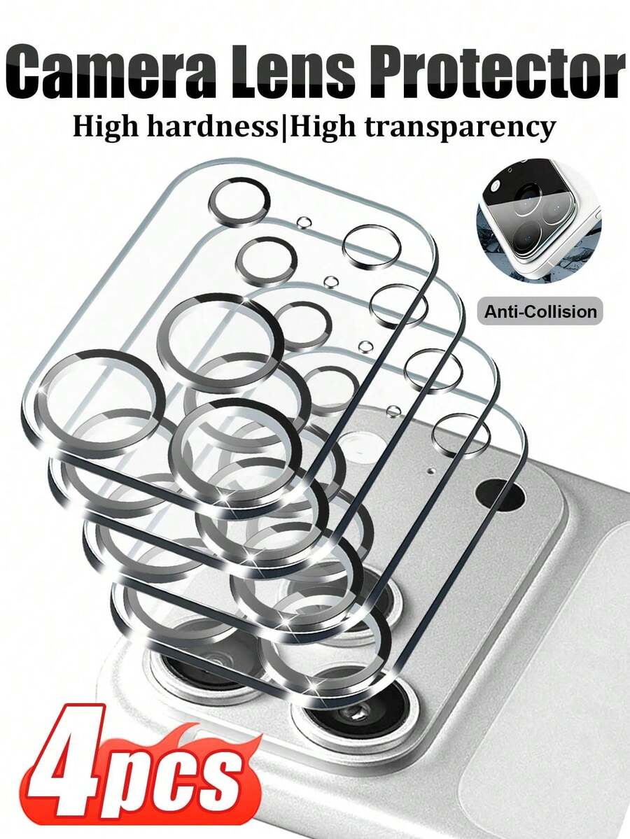 MSRI 4pcs, Silk Screen Lens Protector Film, Full Lens Coverage, Bubble-Free Scratch-Resistant, Anti-Fingerprint Anti-Impact, Advanced Adhesive, Provides Long-Lasting Stable Fit. Ultra-Clear Optical Glass, Does Not Reduce Photo Quality. High-Hardness Surface, Effectively Resists Contact With Sharp Objects, Reduces Scratch Formation.