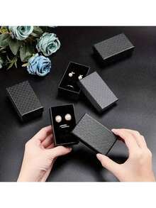 2/5/8/10/12/15pcs-Jewelry Box, Diamond Pattern Jewelry Packaging Box, Silver Necklace Box, Ring Earring Storage Box - Gift Boxes - View 11