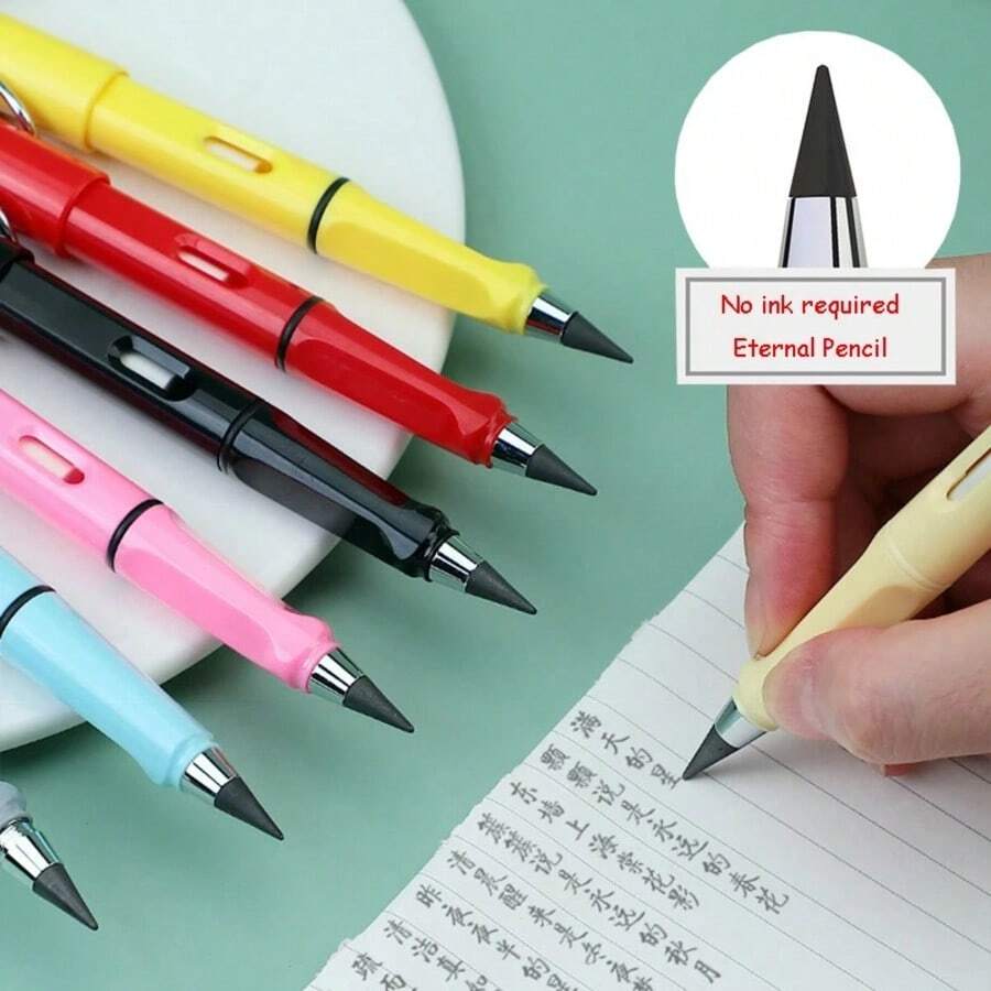 1pc New Tech No Sharpening Pencil No Ink Positive Posture Student Pencil Unlimited Writing Painting Sketch Stationery - Multicolor - View 1