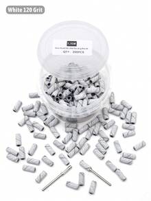 200入/盒迷你磨砂環 (80#、120#、180#、240#) + 2支軸心 (3mm) － 電動美甲鑽、美甲配件與工具、去除繭皮、美甲護理用品 - 白色 - 查看 14