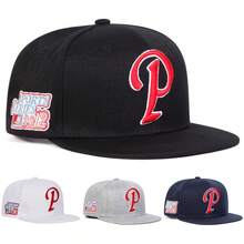 1 قطعة قبعة بيسبول رجالية بتصميم R Snapback مطرزة بحرف مخصص، قبعة موضة الشارع كاجوال للربيع والخريف والسفر والشاطئ والعطلات - متعدد الألوان - مشاهدة 10