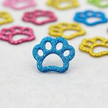 100 Adesivos Pet Patinhas Aplique Eva Lacinhos Petshop Banho e Tosa Cães e Gatos - Multicolorido - Visão 4