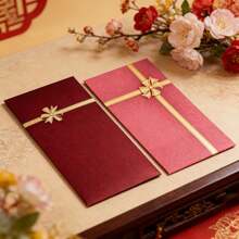 6/12pcs High-Quality Red Envelopes With Popular Gold Butterfly Ribbon Pattern, Suitable For Lunar New Year, Birthday, Wedding, Valentine's Day, Party Gift Bags, Cash Envelopes - View 8