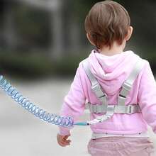 1pc Children Anti-Lost Wrist Strap & Harness 2-In-1 Anti-Loss Safety Tether For Kids Anti-Runaway Anti-Lost Rope - Multicolor - View 4