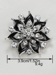 3pcs Vintage Floral Hollow Oil Drop Craft Rhinestone Metal Large Buttons, Suitable For Coats, Sweaters, Suits, Uniforms, Dresses, DIY Hair Accessories, Bags, Gift Boxes, Jewelry Accessories - Multicolor - View 12