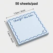 Funny ChatGPT This Later Sticky Notes Set - 4 Packs, 50 Sheets/Pad, 3x3 Inch - Novelty Pastel Desk Accessories & Humorous Office Gag Gift For Coworkers And Professionals - one-size - View 2