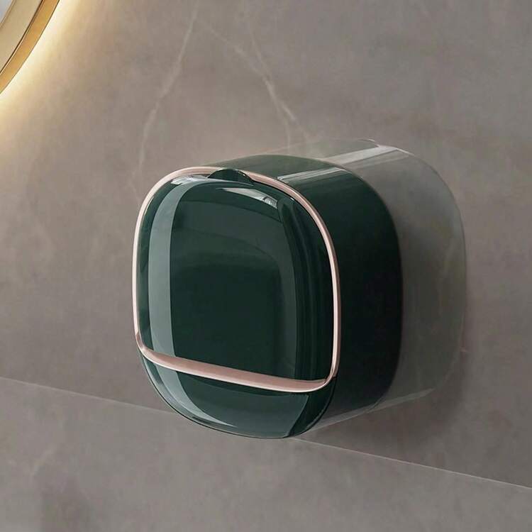 1pc Yellow Duck Shaped Soap Rack,Plastic Material, Suitable For Kitchen Bathroom Countertop Receiving Box, Non-Slip Drain Soap Box Container Bathroom Accessories - B - View 3