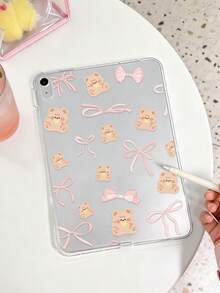 1件 TPU 軟殼蝴蝶熊圖案彩繪平板保護殼，相容 iPad 10.9/10.2/5代 Air/Pro 11/10代/9.7/Air 2/7代，相容 iPad/8代 Air 4/5/Pro 11/10代 10.9 吋 2022，相容 Air 11 吋 (M3) 2025，Mini 1/2/3/Mini 4/Mini 5/Mini 6/Mini 7，Air 11 吋 (M2)-2024/Pro 11 吋 (M4)-202，相容 A7/A8 機型，不含筆，輕量軟殼無筆槽版 - 彩色 - 查看 4