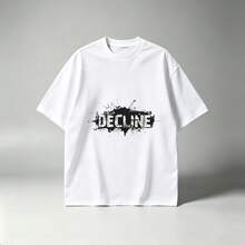 White Cotton Clothing With A Splash Letter Print - 白色 - 查看 7