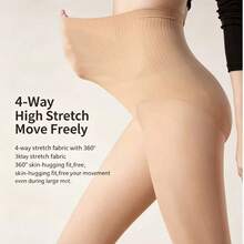 Upgraded Women's Golf Sun Protection Base Leggings Ice Silk Non-Slip Stirrup Tights 40D, High Waist Tummy Control Hip Lifting Design, Sports All Season Wear - A-upgraded Version - View 3