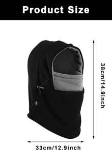 Cycling Headwear Autumn/Winter Multi-Functional Outdoor Sports Neck Gaiter Face Mask Fleece Warm Head Cover Hat - Multicolor - View 3