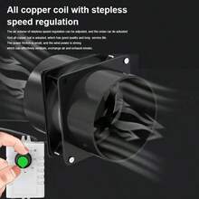 Small And Simple USB Exhaust Fan, Installation-Free Kitchen Ventilation Extractor, Adjustable Speed Ducts For Home Use, Exhaust Fans - With 1m Tube - View 2