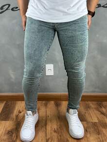 Premium Skinny Basic Jeans 019 2% Elastane - 銀色 - 查看 10