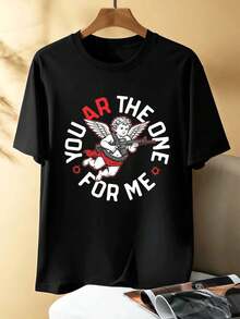 T-shirts i stora storlekar för män - Svart - Visa 1