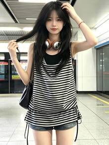 Women Tops - Black and White - View 5