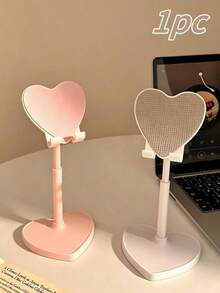 Verstellbarer herzförmiger Handyhalter, dieses süße Herz ist ein Muss! 360° verstellbarer Winkel + höhenverstellbar, passend für alle Telefone/Tablets. Rutschfest und super ästhetisch für Zuhause/Büro, Frühlings-Geburtstagsgeschenk - mehrfarbig - Übersicht 3