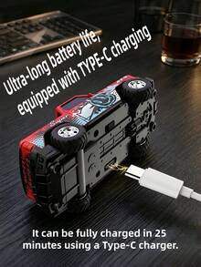 迷你遙控車 1/64 比例迷你遙控卡車，可充電合金外殼迷你遙控車附燈，玩具車，男孩玩具，卡車，兒童玩具，派對禮包填充玩具，兒童派對贈品，情人節禮物 - 四輪越野車 - 查看 11