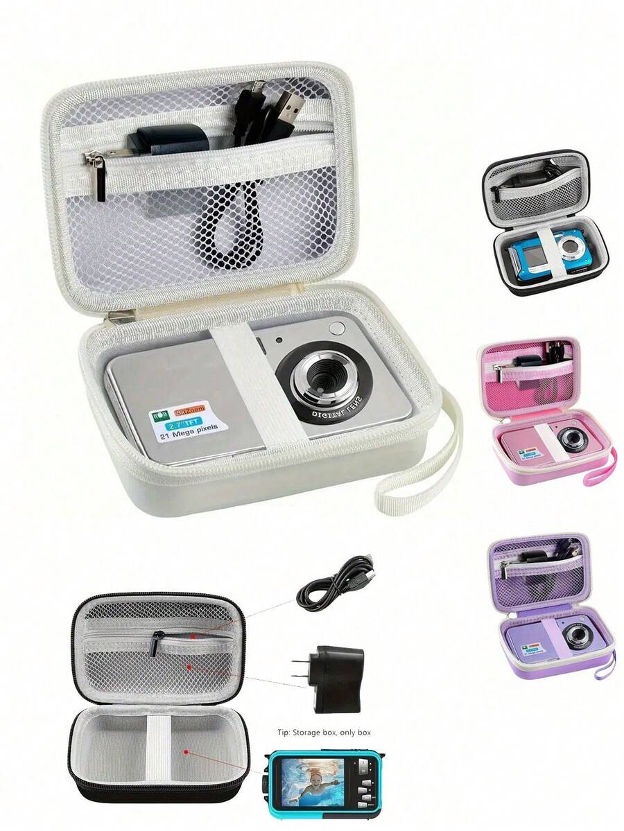 Compact Waterproof Digital Camera Bag - Large Capacity Wallet Style Outdoor Photography And Travel Accessories, Portable Accessories - Packaged Only