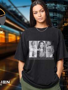 Camiseta, sudadera y sudadera con capucha de edición limitada de Madelyn Cline, productos exclusivos para fans, tanto para mujeres como para hombres. - Negro - Ver 1