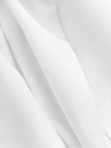 女士高腰百褶裙，百搭A字裙，Y2K风格纯色休闲迷你裙 白色 春季 - 白色 - 查看 9