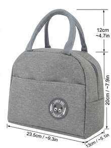 Bolsa Térmica Reutilizável e Portátil com Estampa de Margarida, Revestimento de Folha de Alumínio, Adequada para Escola e Atividades ao Ar Livre - Multicolorido - Visão 11