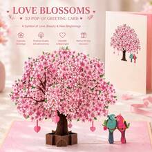 3D Pop Up Flower Greeting Cards Wedding Card Anniversary Thanksgiving Valentine's Day Birthday Gift Handmade Thank You Cards - mariposas margarita - Ver 4