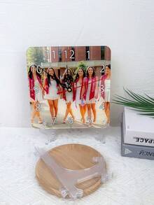 1 buah Jam Foto Personalisasi, Jam Dinding Gambar Kustom dengan Nama dan Teks, Jam Dekoratif Akrilik, Cocok untuk Kamar Tidur, Ruang Tamu, Kantor dan Dapur, Hadiah Hari Ayah, Hadiah Apresiasi Guru, Hadiah Wisuda, Hiasan Dinding Rumah untuk Keluarga dan Teman - MultiWarna - View 8