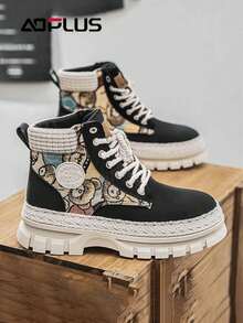 Private Jet Exclusive High-Cut Boots, Anti-Static PU Upper, Ultra-Quiet Rubber Sole, Luxury Travel Equipment - 黑色 - 查看 2