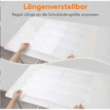 Verstellbares Gewürzregal aus Kunststoff, Organizer für Schubladen, Küche, Arbeitsplatte und Schrank, Version 6 / 8 - Transparent 6- - Übersicht 5