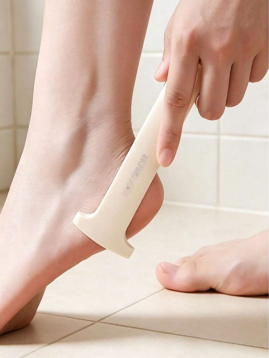 1pc Ergonomic Foot Exfoliating File, Dead Skin & Callus Remover Foot Rasp, Portable Pedicure Tool For Smoothing Rough Sole Skin, Home Salon Foot Care Scraper