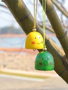 6pcs Wind Chimes With Additions, Bell Strips And Bells, Random Color, Complete Color Set.Metal Materials For Christmas Decorations Suitable For Outdoor Yard Hanging Ornaments - A - View 4