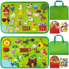 Educational Designed - Including Felt Learning Boards - Busy Boards - Busy Books And Cloth Books; These Products Are Designed To Support Preschool Learning Activities - Covering Themes Such As Letters - Numbers - Shapes - Colors - Etc. - Combination A+B - View 7