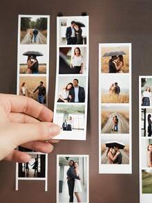 Personalized Photo Fridge Magnets, Photo Magnetic Stickers, Customized Photo And Text Fridge Magnets, Customized Photo Fridge Magnet Set - Durable Magnetic Backing - Home Decor Gift, Suitable For Photo Gifts, Anniversary Gifts And Party Decorations - Multicolor - View 5