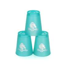 YJ 12pcs Fast Stacking Cups Transparent Stacking Game Fun Indoor Game Stacking Cups Speed ​​Cup Training Quick Reaction - Naranja - Ver 5
