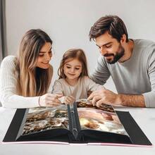 - lbum de fotos de 4x 6 pulgadas, 300 fotos, cubierta de piel de gran capacidad, capacidad para lbumes de fotos familiares y bodas, capacidad para 300 fotos horizontales de 4x 6 pulgadas - 300 Pockets + Verde oscuro - Ver 6