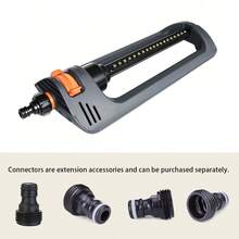 Adjustable Oscillating Lawn Sprinkler, 19-Hole Automatic Garden Sprinkler, 4 Spray Modes, Quick Connect Hose Nozzle, Wide Coverage, Suitable For Yard, Lawn, Plants, Durable ABS Material, Perfect For Irrigation, Cooling And Outdoor Watering - Swing Sprinkler - View 5